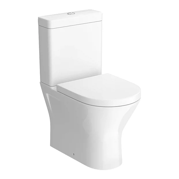 RAK Resort Mini Rimless Close Coupled BTW Toilet + Quick Release Soft Close Urea Seat 4 RAK Resort Mini Rimless Close Coupled BTW Toilet + Quick Release Soft Close Urea Seat - Image 2