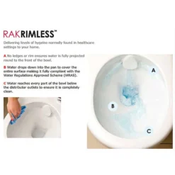 RAK Metropolitan Rimless Close Coupled Toilet + Soft Close Seat 7 RAK Metropolitan Rimless Close Coupled Toilet + Soft Close Seat -Bathroom And Toilet rstbtwpansc d1 5