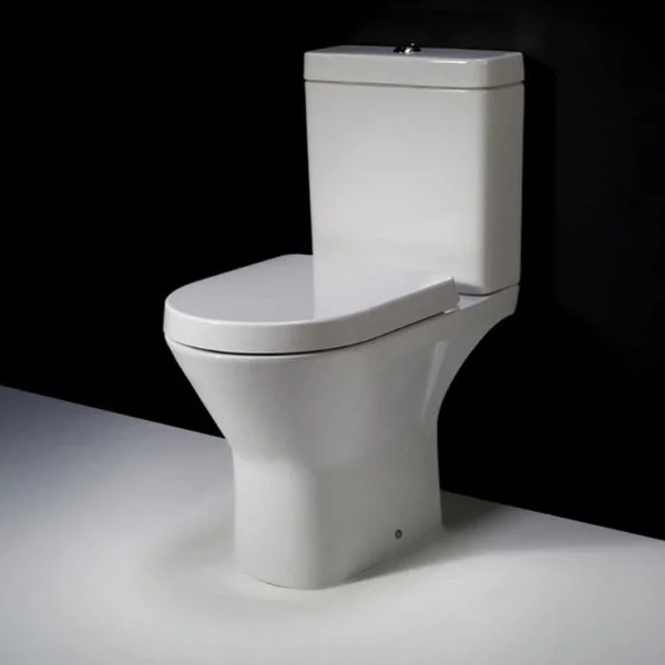 RAK Resort Mini Rimless Close Coupled Full Access Toilet + Quick Release Soft Close Urea Seat 4 RAK Resort Mini Rimless Close Coupled Full Access Toilet + Quick Release Soft Close Urea Seat - Image 2