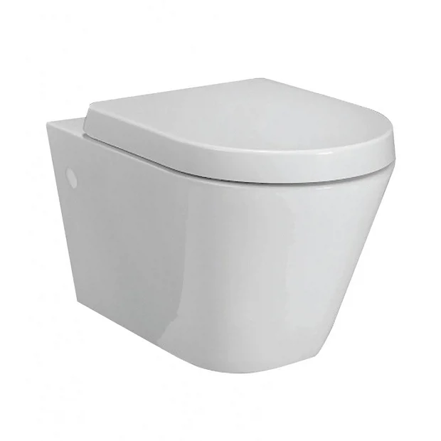 RAK Resort Wall Hung Rimless Pan + Quick Release Soft Close Urea Seat 4 RAK Resort Wall Hung Rimless Pan + Quick Release Soft Close Urea Seat - Image 2