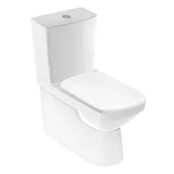 Geberit Selnova Square Rimless Close Coupled Toilet + Soft Close Seat -Bathroom And Toilet selsqccwc d1