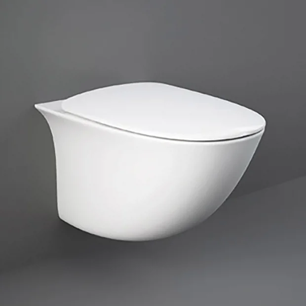 RAK Sensation Rimless Wall Hung Pan + Soft-Close Seat 4 RAK Sensation Rimless Wall Hung Pan + Soft-Close Seat - Image 2