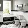 Silverdale Empire Art Deco Close Coupled Toilet - Excludes Seat