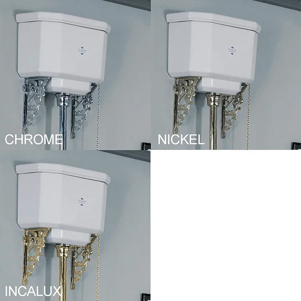 Silverdale Empire Art Deco High Level Toilet - Excludes Seat 5 Silverdale Empire Art Deco High Level Toilet - Excludes Seat - Image 3