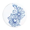 Silverdale Victorian Blue Garden Pattern Close Coupled Toilet - Excludes Seat