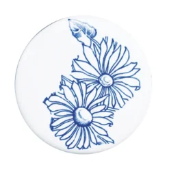 Silverdale Victorian Blue Garden Pattern Close Coupled Toilet - Excludes Seat