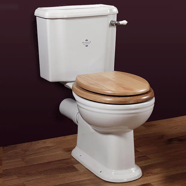 Silverdale Victorian Close Coupled Toilet - Excludes Seat 4 Silverdale Victorian Close Coupled Toilet - Excludes Seat - Image 2