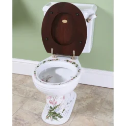 Silverdale Victorian Garden Pattern Close Coupled Toilet - Excludes Seat 8 Silverdale Victorian Garden Pattern Close Coupled Toilet - Excludes Seat -Bathroom And Toilet silverdalevictoriangardenclosecoupledtoiletd1