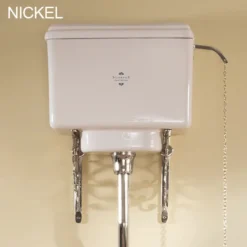 Silverdale Victorian High Level Toilet - Excludes Seat 8 Silverdale Victorian High Level Toilet - Excludes Seat -Bathroom And Toilet silverdalevictorianhighleveltoiletwithnickelfittings