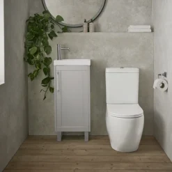 Heritage Stamford Rimless Close Coupled Toilet + Soft Close Seat