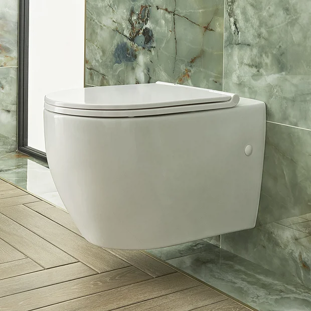 Heritage Stamford Rimless Wall Hung Toilet + Soft Close Seat 4 Heritage Stamford Rimless Wall Hung Toilet + Soft Close Seat - Image 2