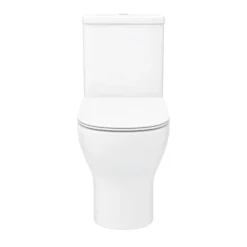 Toreno Round Rimless Close Coupled Toilet + Soft Close Seat 13 Toreno Round Rimless Close Coupled Toilet + Soft Close Seat -Bathroom And Toilet trrwcnd1