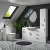 Venice 500x300mm White Gloss BTW Toilet Unit Incl. Cistern + Modern Pan 1 Venice 500x300mm White Gloss BTW Toilet Unit Incl. Cistern + Modern Pan -Bathroom And Toilet vb141pk d3