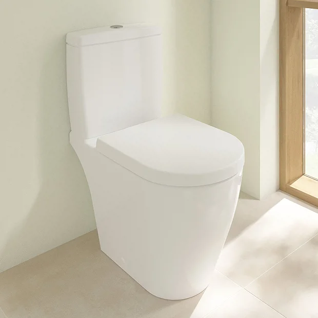 Villeroy & Boch Villeroy And Boch Avento Rimless Close Coupled Toilet (Bottom Entry Water Inlet) + Seat 4 Villeroy & Boch Villeroy And Boch Avento Rimless Close Coupled Toilet (Bottom Entry Water Inlet) + Seat - Image 2