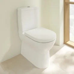 Villeroy & Boch Villeroy And Boch O.novo BTW Close Coupled Toilet (Bottom Entry Water Inlet) + Soft Close Seat 9 Villeroy & Boch Villeroy And Boch O.novo BTW Close Coupled Toilet (Bottom Entry Water Inlet) + Soft Close Seat -Bathroom And Toilet vbonbiccwc d1 1