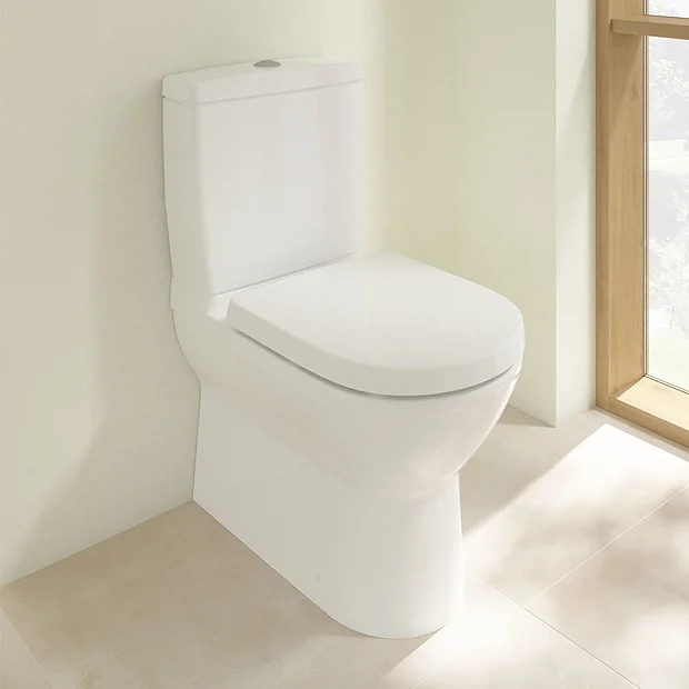 Villeroy & Boch Villeroy And Boch O.novo BTW Close Coupled Toilet (Bottom Entry Water Inlet) + Soft Close Seat 6 Villeroy & Boch Villeroy And Boch O.novo BTW Close Coupled Toilet (Bottom Entry Water Inlet) + Soft Close Seat - Image 4