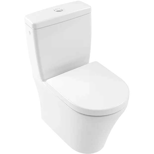 Villeroy & Boch Villeroy And Boch O.novo Rimless BTW Close Coupled Toilet (Side/Rear Entry Water Inlet) + Soft Close Seat 4 Villeroy & Boch Villeroy And Boch O.novo Rimless BTW Close Coupled Toilet (Side/Rear Entry Water Inlet) + Soft Close Seat - Image 2