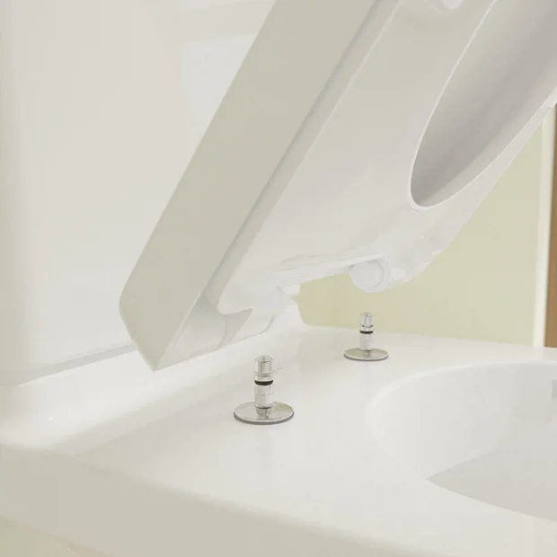 Villeroy & Boch Villeroy And Boch O.novo Rimless Close Coupled Toilet (Side/Rear Entry Water Inlet) + Soft Close Seat 4 Villeroy & Boch Villeroy And Boch O.novo Rimless Close Coupled Toilet (Side/Rear Entry Water Inlet) + Soft Close Seat - Image 2