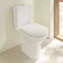 Villeroy & Boch Villeroy And Boch O.novo Rimless Close Coupled Toilet (Side/Rear Entry Water Inlet) + Soft Close Seat 11 Villeroy & Boch Villeroy And Boch O.novo Rimless Close Coupled Toilet (Side/Rear Entry Water Inlet) + Soft Close Seat -Bathroom And Toilet vbonsisc l