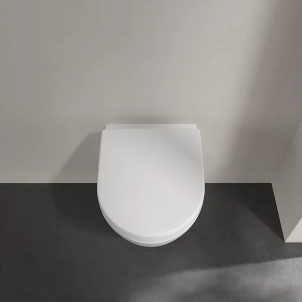 Villeroy & Boch Villeroy And Boch Subway 2.0 DirectFlush Compact Rimless Wall Hung Toilet + Soft Close Seat 6 Villeroy & Boch Villeroy And Boch Subway 2.0 DirectFlush Compact Rimless Wall Hung Toilet + Soft Close Seat - Image 4