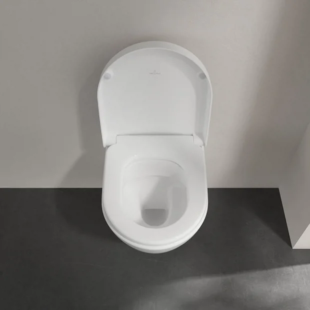 Villeroy & Boch Villeroy And Boch Subway 2.0 DirectFlush Compact Rimless Wall Hung Toilet + Soft Close Seat 7 Villeroy & Boch Villeroy And Boch Subway 2.0 DirectFlush Compact Rimless Wall Hung Toilet + Soft Close Seat - Image 5
