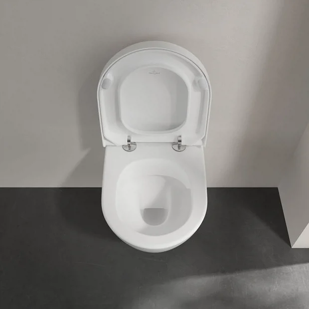 Villeroy & Boch Villeroy And Boch Subway 2.0 DirectFlush Compact Rimless Wall Hung Toilet + Soft Close Seat 8 Villeroy & Boch Villeroy And Boch Subway 2.0 DirectFlush Compact Rimless Wall Hung Toilet + Soft Close Seat - Image 6