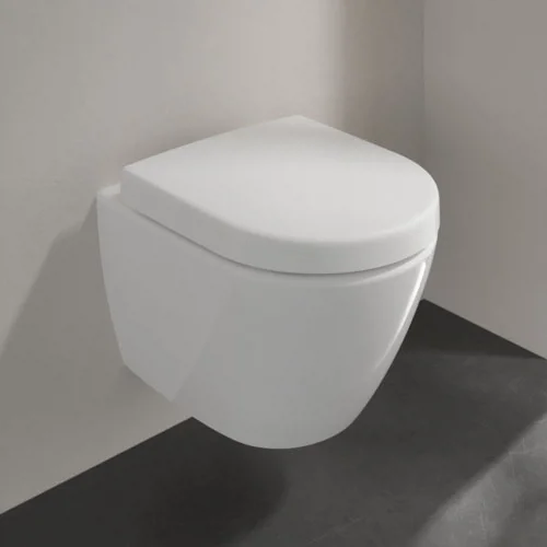 Villeroy & Boch Villeroy And Boch Subway 2.0 DirectFlush Compact Rimless Wall Hung Toilet + Soft Close Seat 4 Villeroy & Boch Villeroy And Boch Subway 2.0 DirectFlush Compact Rimless Wall Hung Toilet + Soft Close Seat - Image 2
