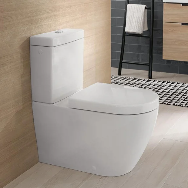 Villeroy & Boch Villeroy And Boch Subway 2.0 DirectFlush Rimless BTW Close Coupled Toilet (Side/Rear Entry Water Inlet) + Soft Close Seat 4 Villeroy & Boch Villeroy And Boch Subway 2.0 DirectFlush Rimless BTW Close Coupled Toilet (Side/Rear Entry Water Inlet) + Soft Close Seat - Image 2