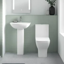 Venice Modern BTW Close Coupled Toilet + Soft Close Seat 10 Venice Modern BTW Close Coupled Toilet + Soft Close Seat -Bathroom And Toilet vbtwcc d1