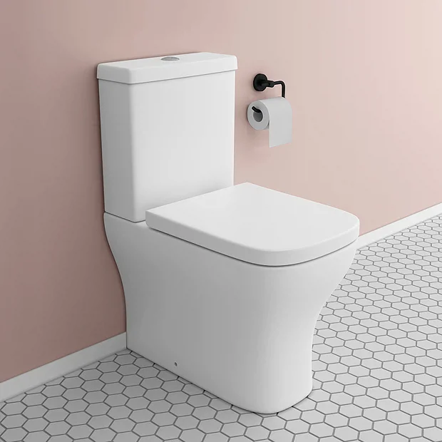 Venice Modern BTW Close Coupled Toilet + Soft Close Seat 4 Venice Modern BTW Close Coupled Toilet + Soft Close Seat - Image 2