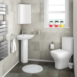 Venice Modern Corner Toilet + Soft Close Seat -Bathroom And Toilet vcrnwc d2n