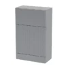 Venice Fluted 500mm Grey WC Unit 1 Venice Fluted 500mm Grey WC Unit -Bathroom And Toilet vf50wcgry l